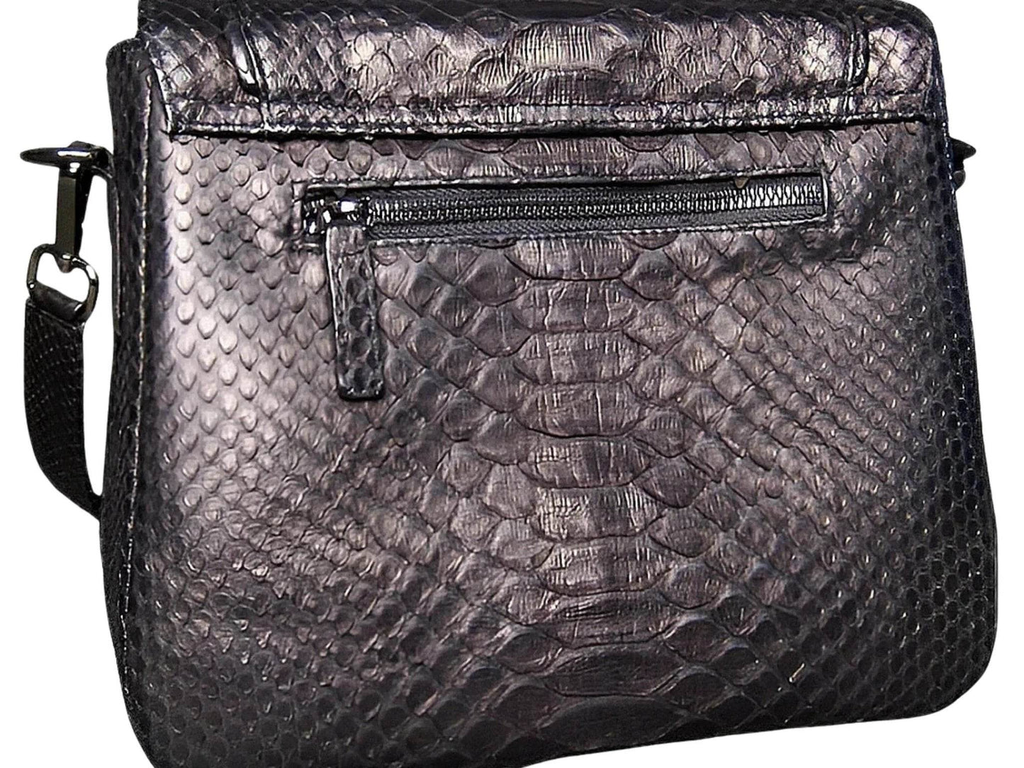 Snakeskin Saddle Bag Purse - LFM Fashion