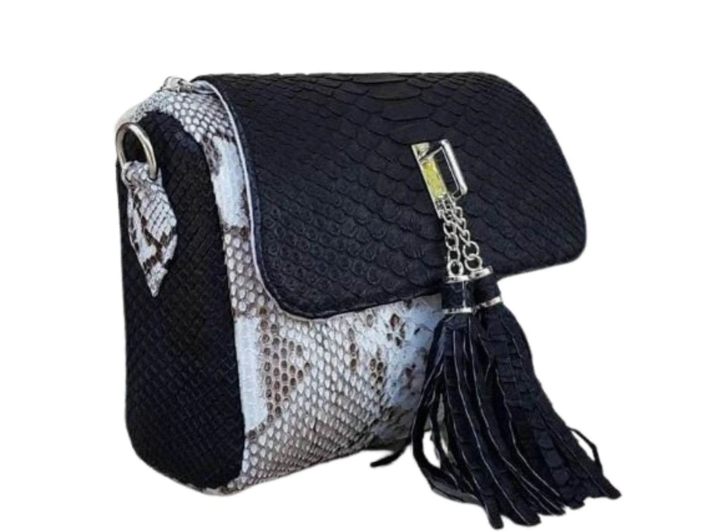 Snakeskin Shoulder Handbag - LFM Fashion
