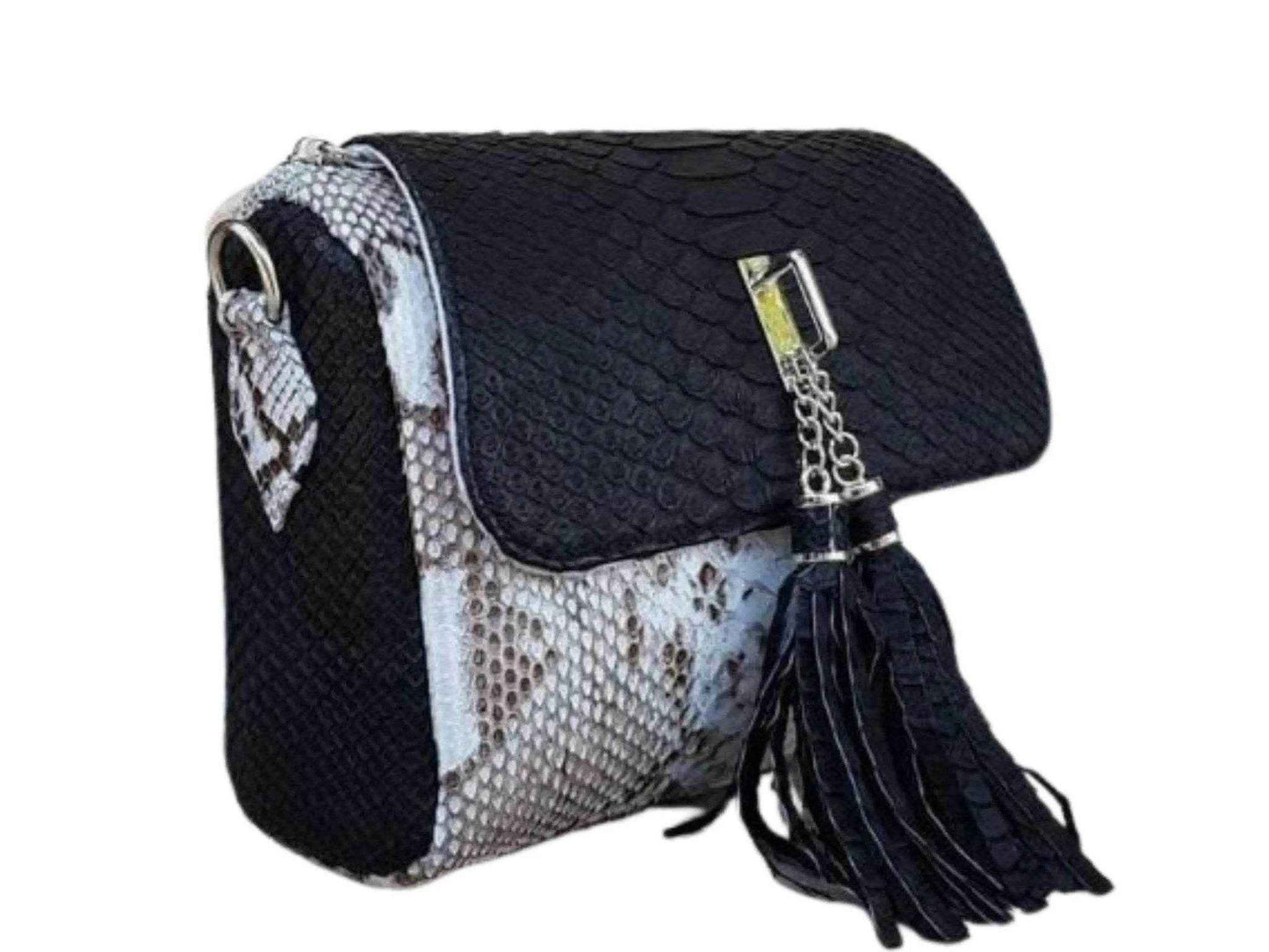Snakeskin Shoulder Handbag