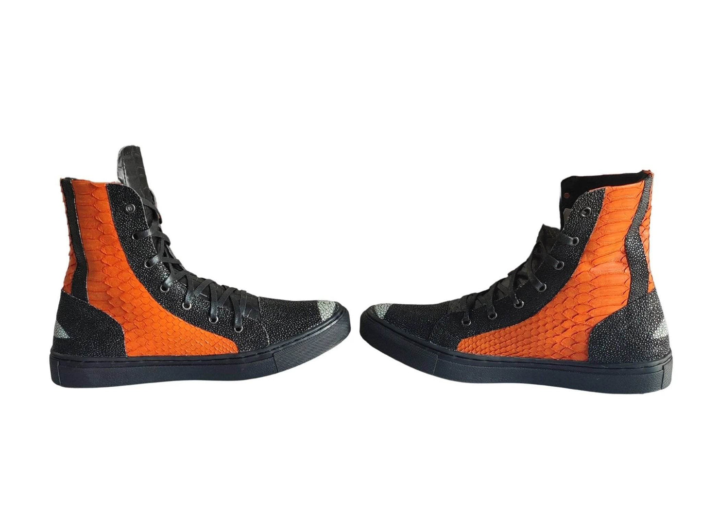 Snakeskin Sneaker Boots Shoes - LFM Fashion