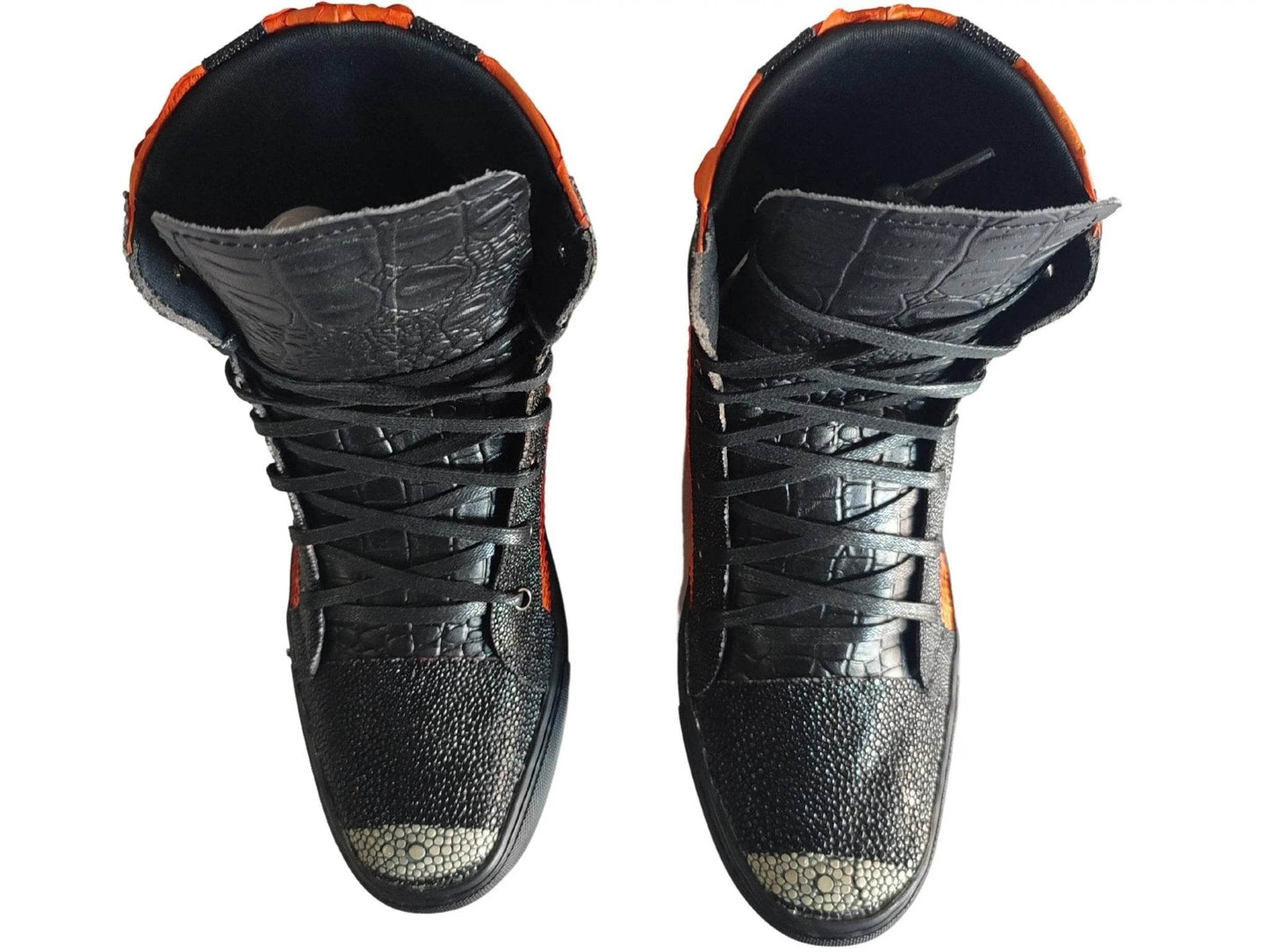Snakeskin Sneaker Boots Shoes - LFM Fashion