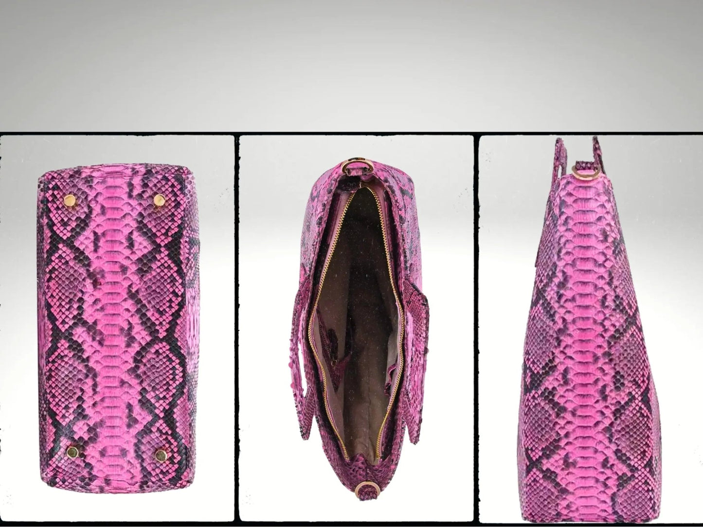 Snakeskin Tote Bag - Python Jacket by LFM Fashion
