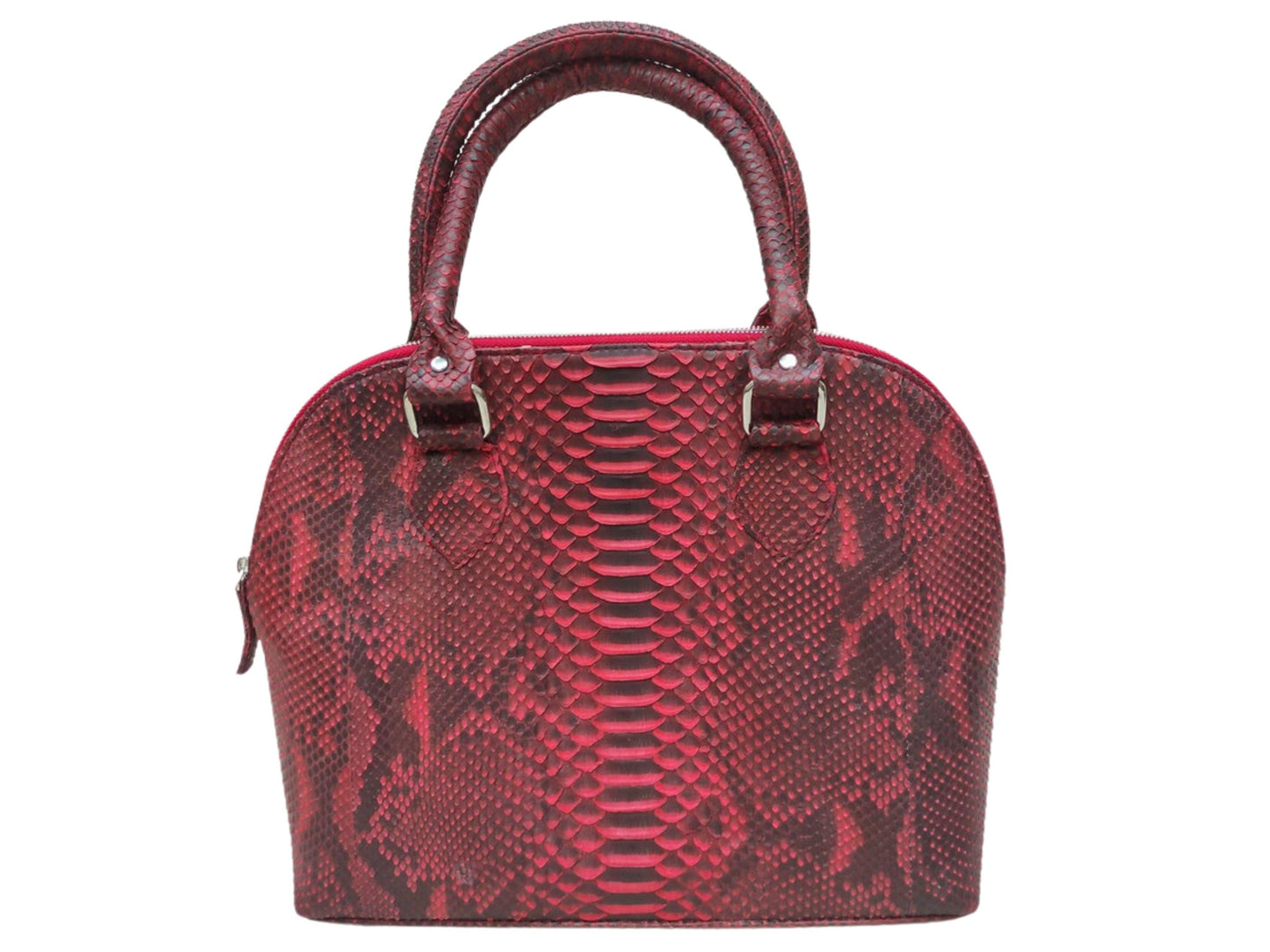 Laptop Bags Snakeskin Tote Laptop Bag,Trendy Work Bag,Fashionable Carryall Red Python Jacket by LFM Fashion