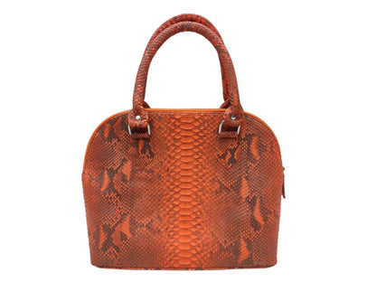 Laptop Bags Snakeskin Tote Laptop Bag,Trendy Work Bag,Fashionable Carryall Terra Cotta Python Jacket by LFM Fashion