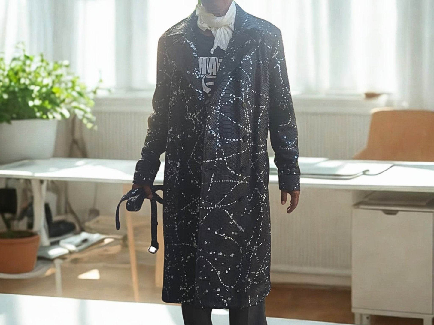 Snakeskin Winter Coat - LFM Fashion