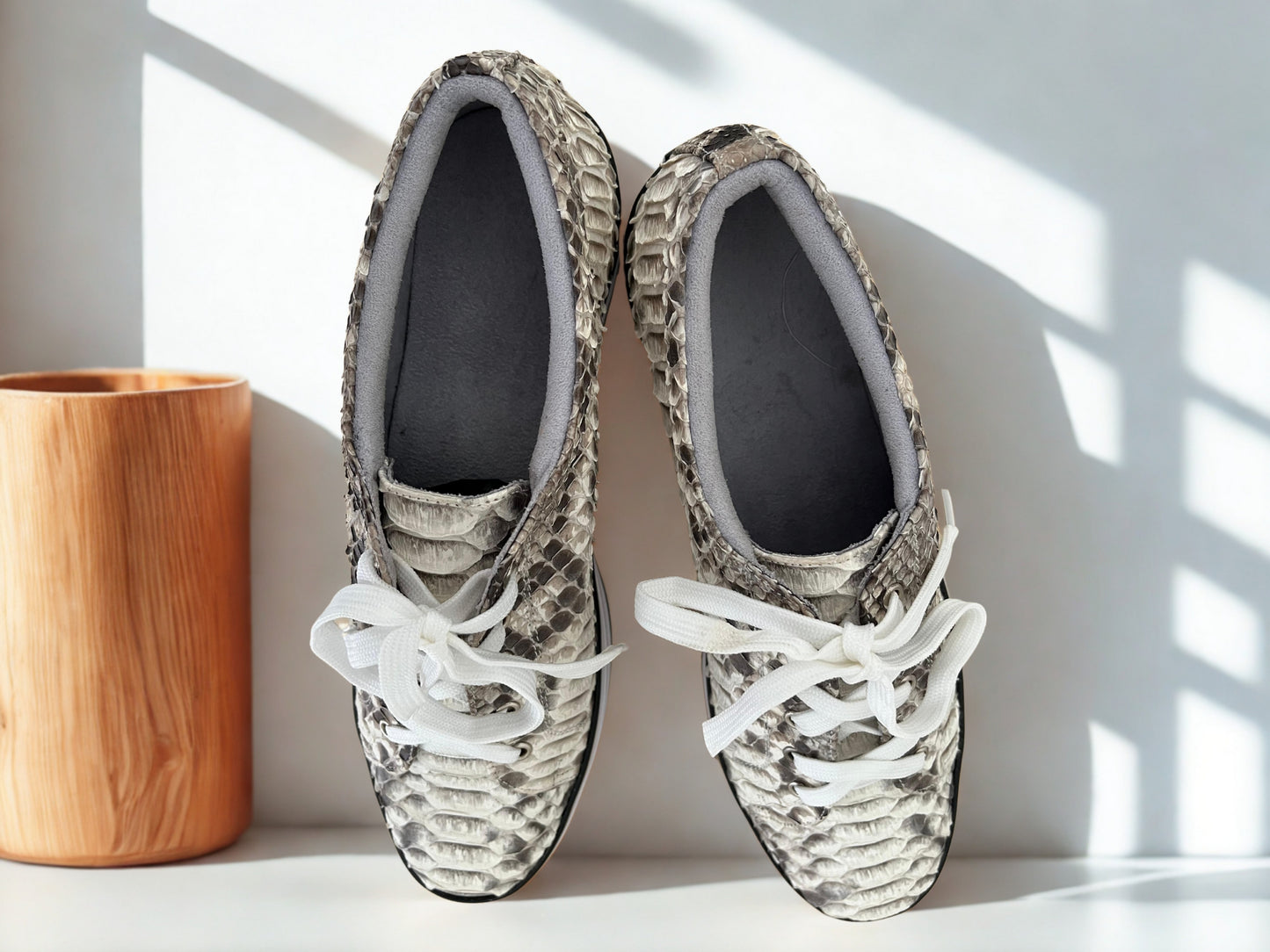 Snakeskin Sneakers Mens - 1