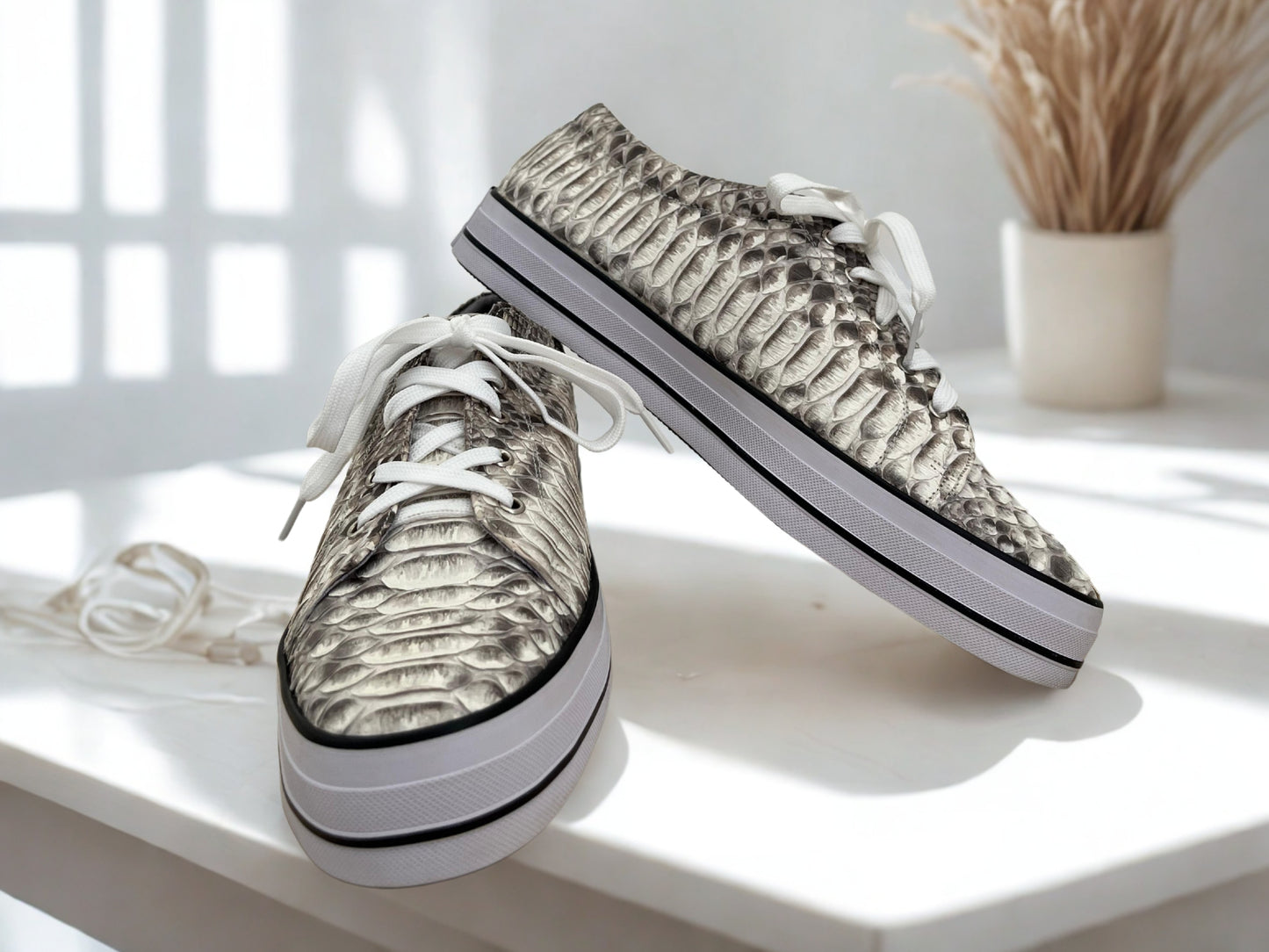 Snakeskin Sneakers Mens - 2