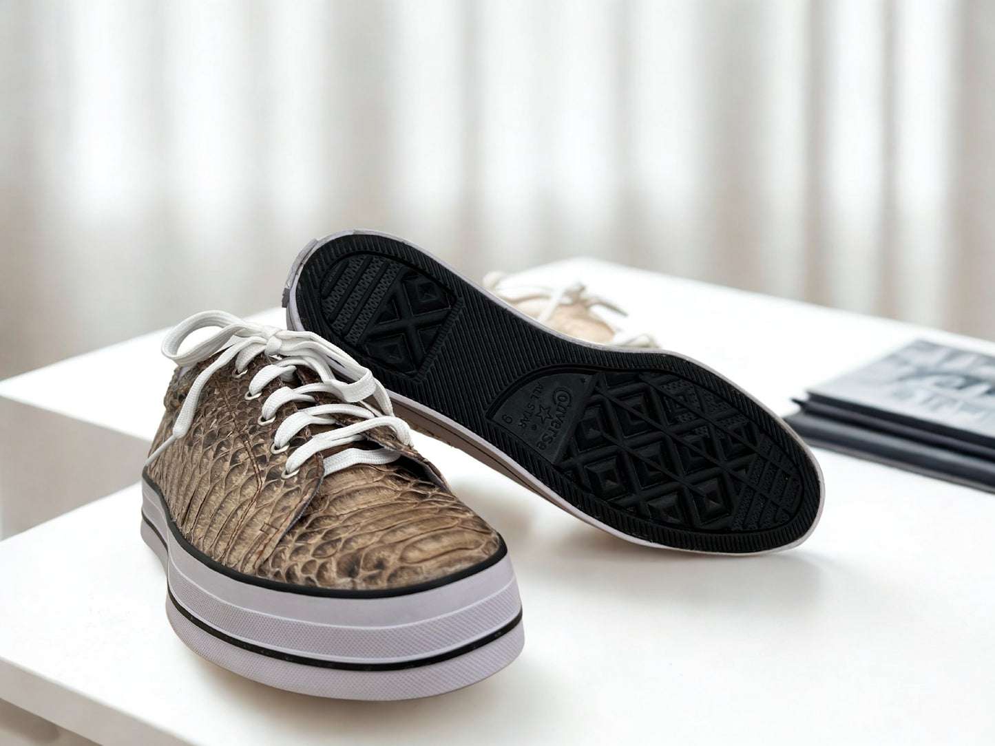 Snakeskin Sneakers Mens - 4