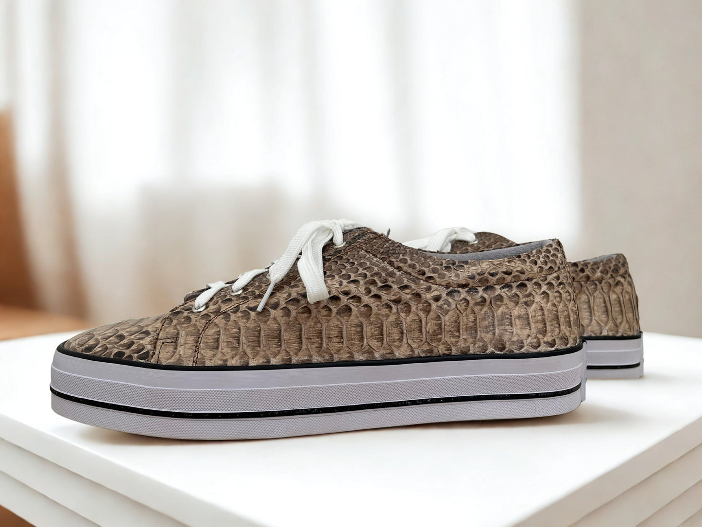 Snakeskin Sneakers Mens - 8