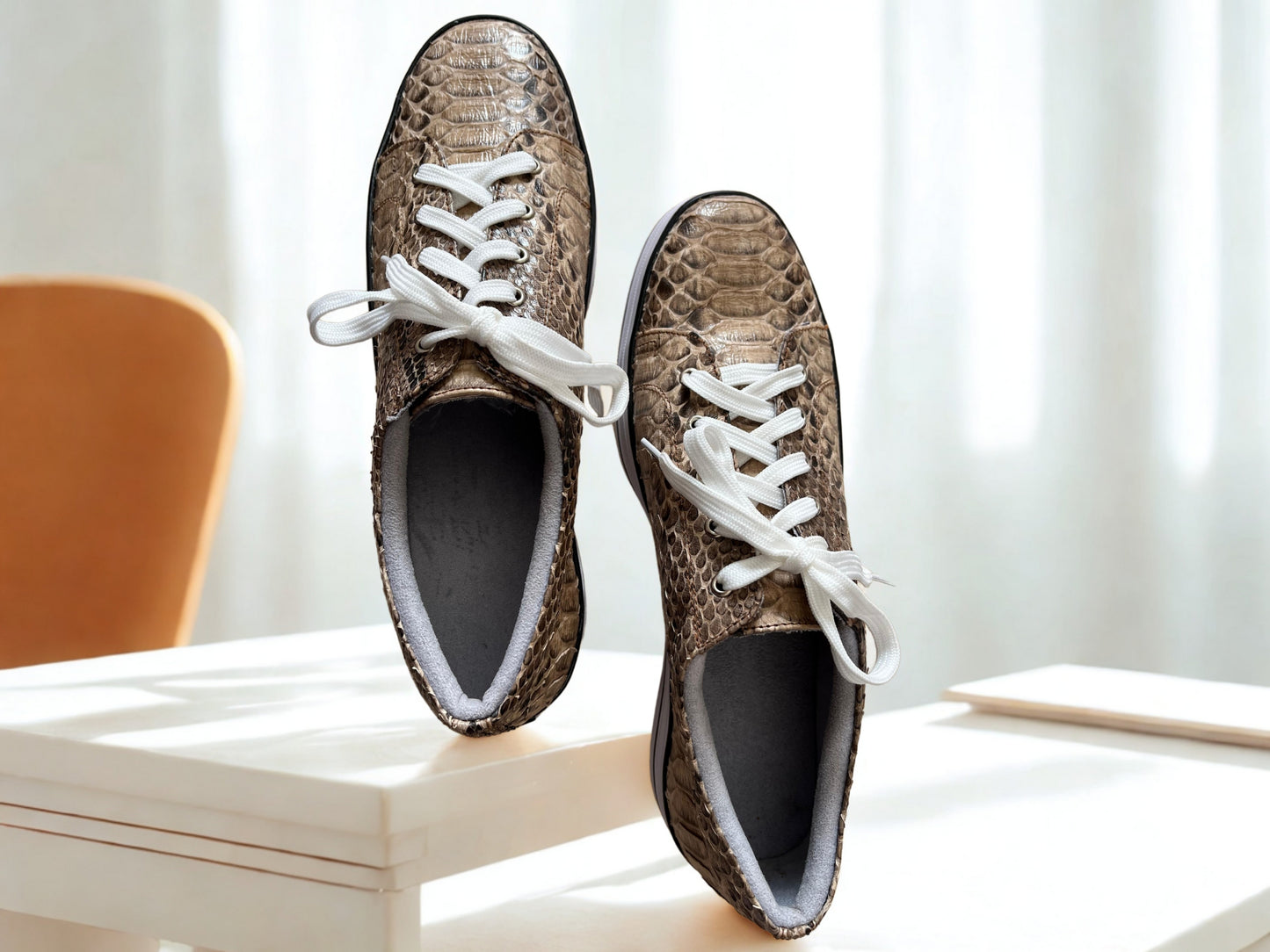 Snakeskin Sneakers Mens - 9