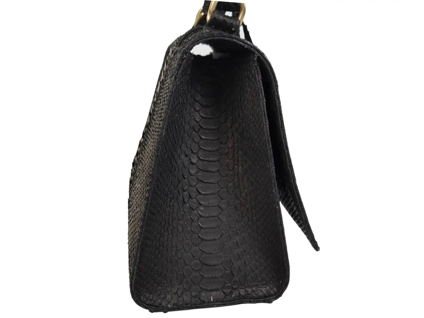 Triangle Flap Snakeskin Bag - LFM Fashion