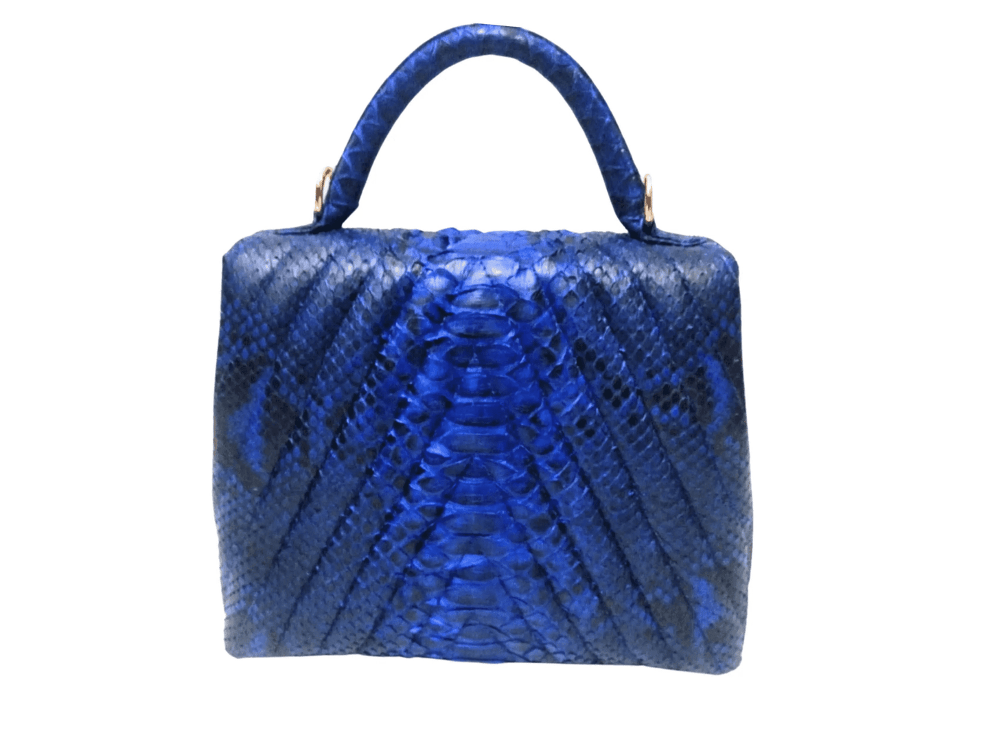 Triangle Quilt Snakeskin Handbag - Python Jacket by LFM Fashion