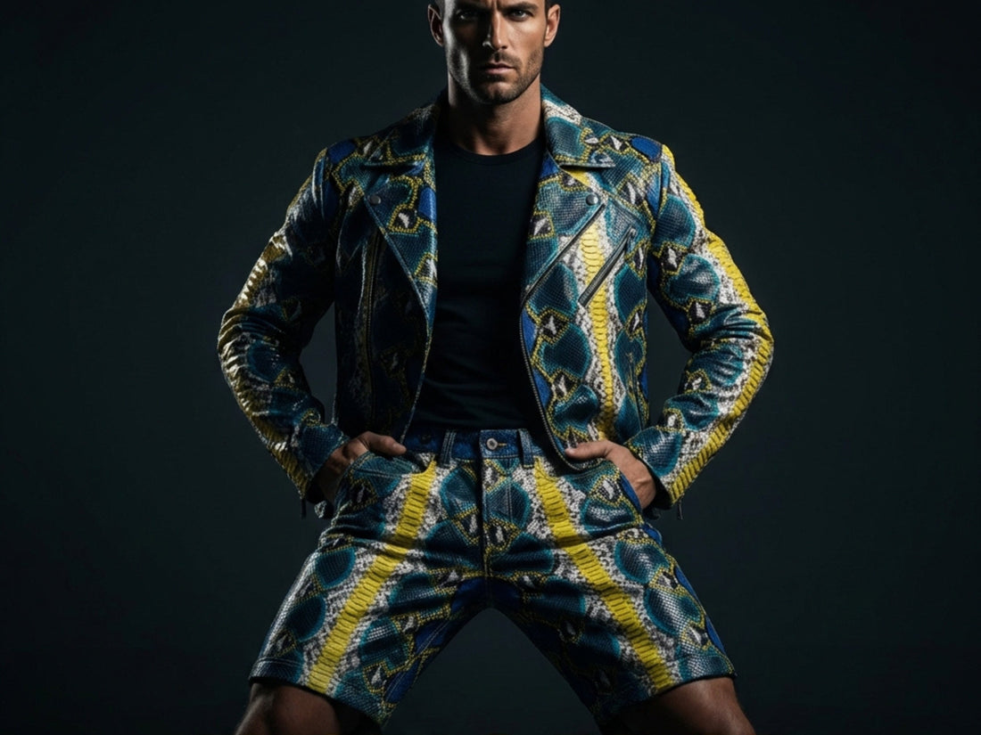 python snakeskin jacket