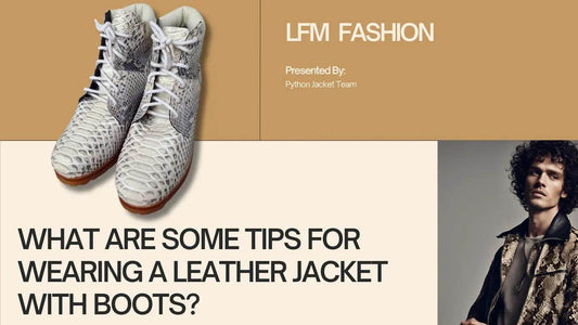 What are some tips for wearing a leather jacket with boots? - LFM Fashion