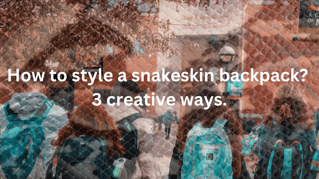 How to Style a Snakeskin Backpack? 3 Creative Ways - Python Jacket by LFM Fashion