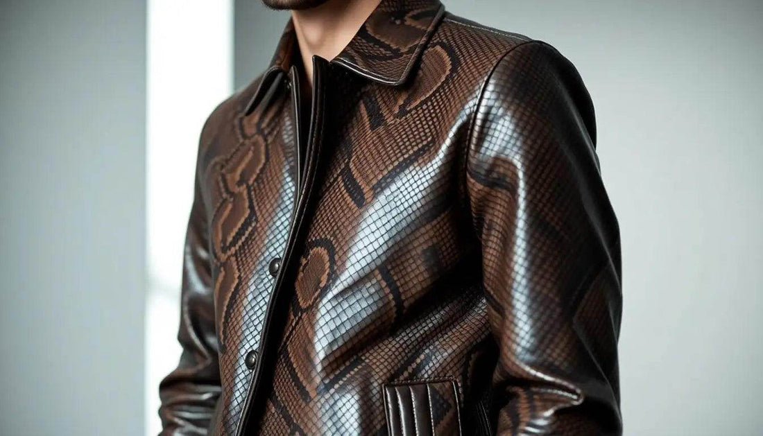 Python Jacket Trends: A Reason to Choose Snakeskin Leather - LFM Fashion