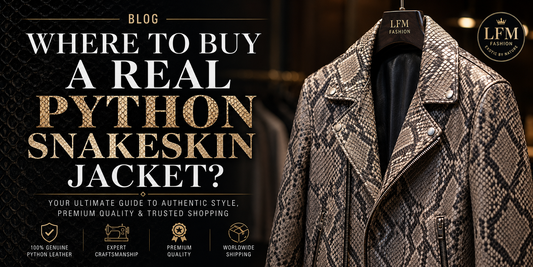 Where to buy a real python snakeskin jacket – LFM Fashion luxury leather guide