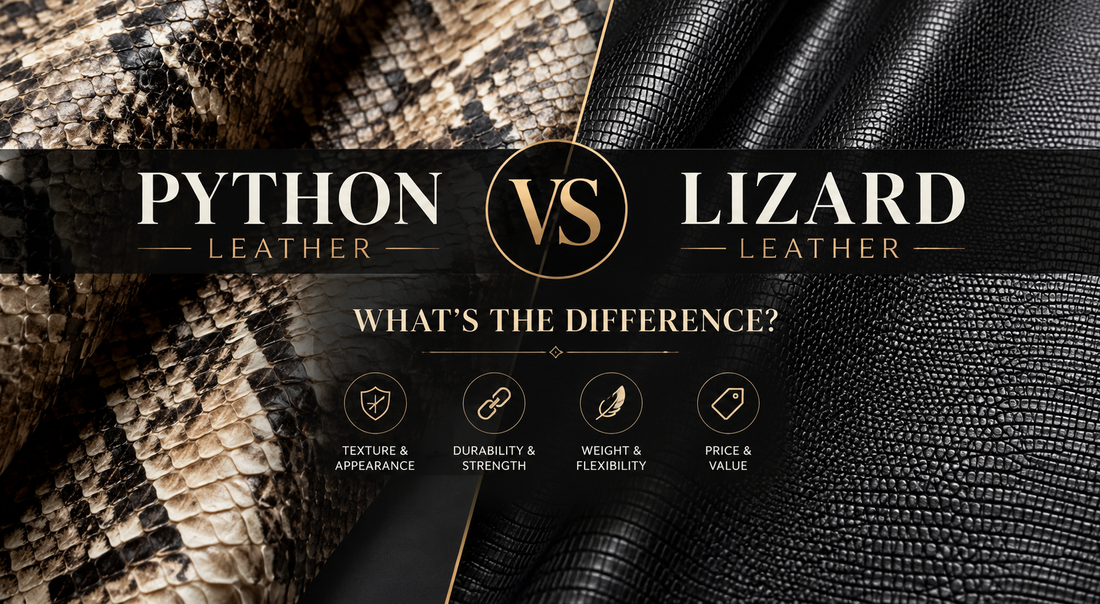 Python vs Lizard Leather