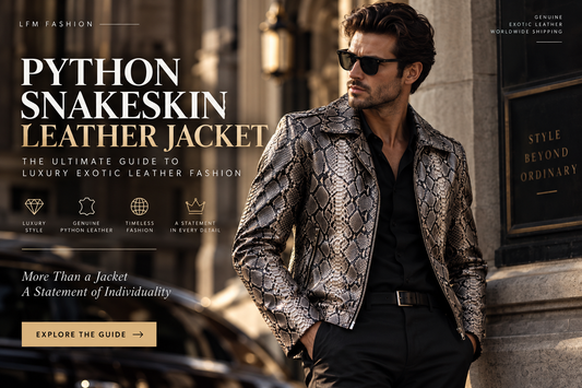 Python Snakeskin Leather Jacket: The Ultimate Guide to Luxury Exotic Leather Fashion