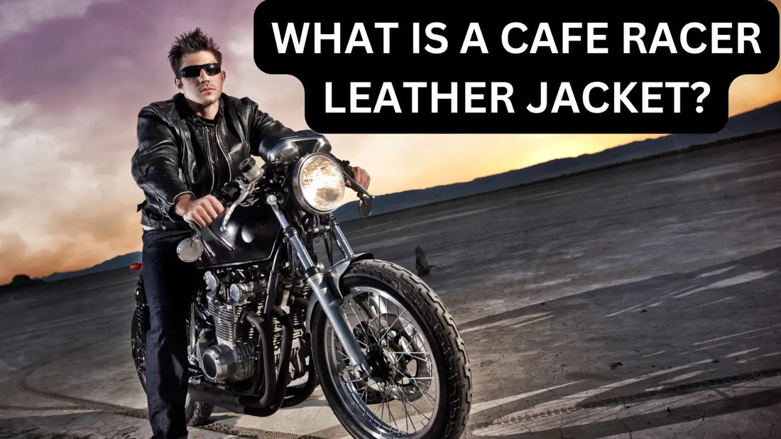 What is a cafe racer leather jacket? - Python Jacket by LFM Fashion