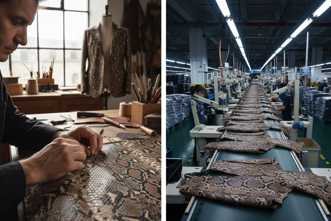 Handmade vs Mass Produced Snakeskin Jackets: What’s Better?