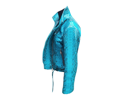 Trendy Snakeskin Leather Jacket - Python Jacket by LFM Fashion