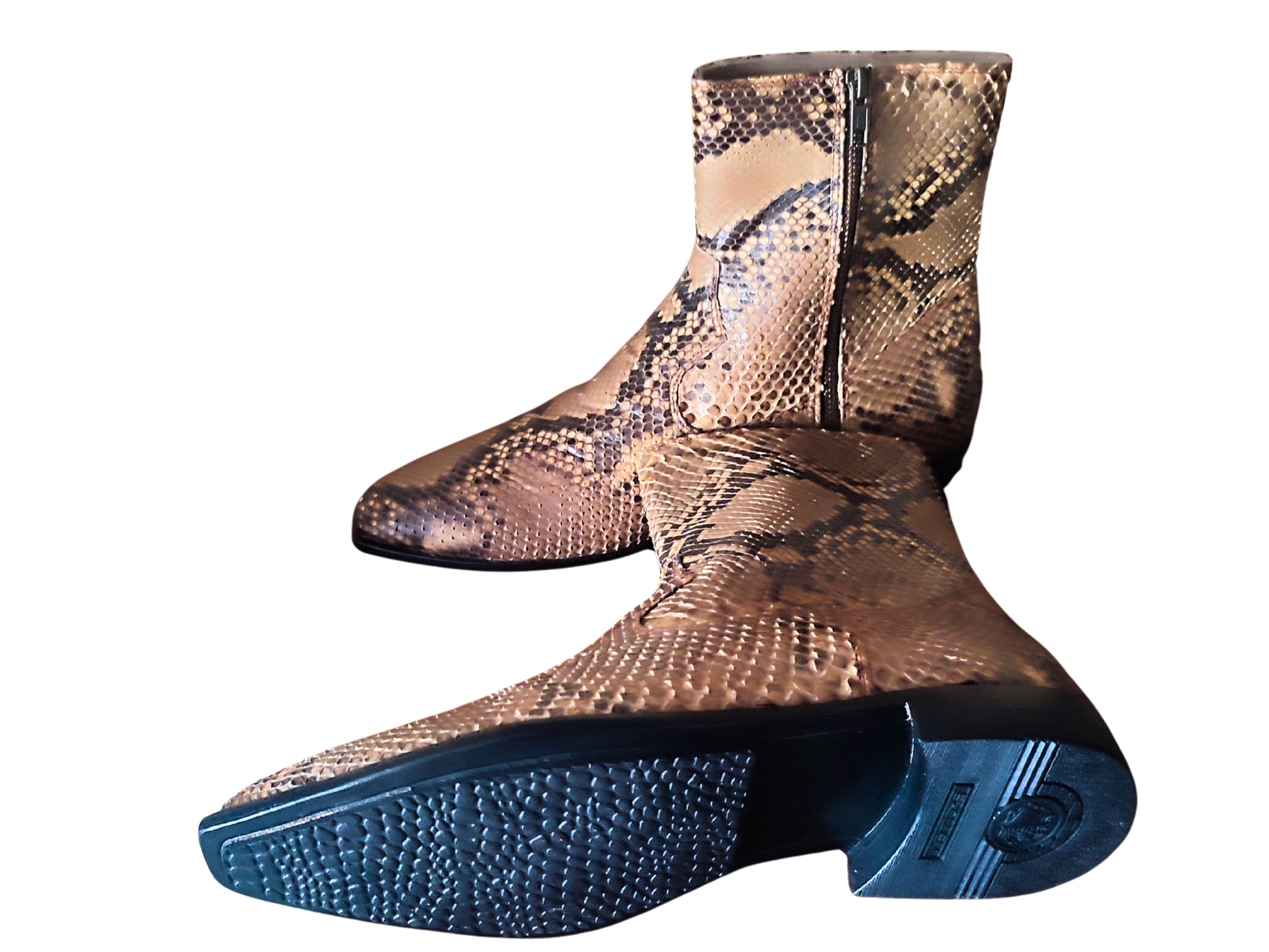 Men’s Genuine Python Snakeskin Boots | Real Python Dress Shoes for Men