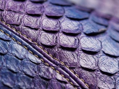 Purple Blue Python Snakeskin Jacket