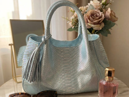 Luxury Genuine Python Snakeskin Women Tote