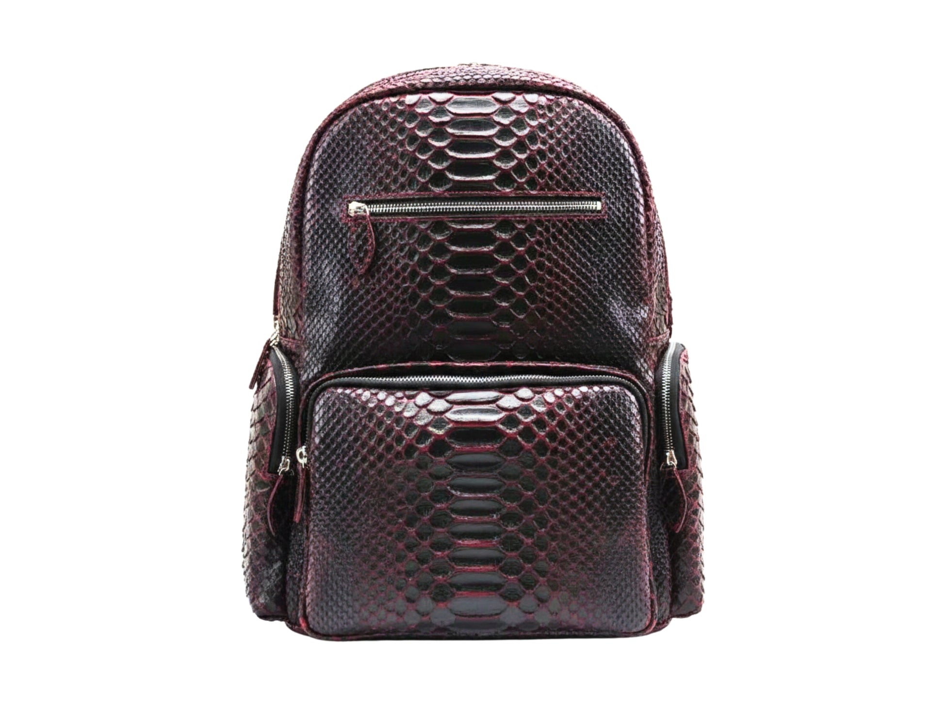 Genuine Python Snakeskin Backpack: Handmade Real Leather Bag for Men & Women
