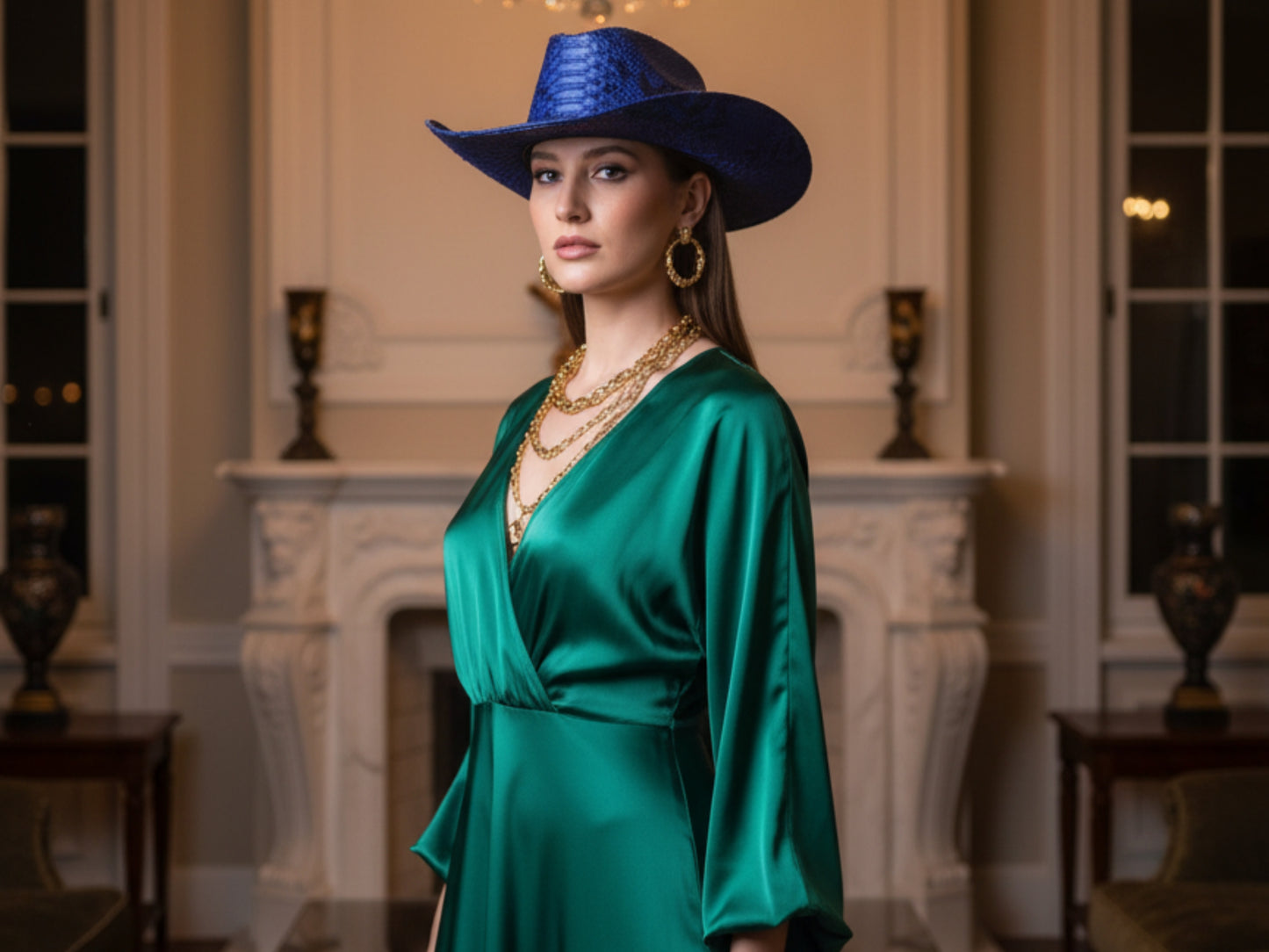 Genuine Python Snakeskin Cowboy Hat