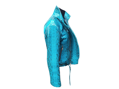 Trendy Snakeskin Leather Jacket - Python Jacket by LFM Fashion