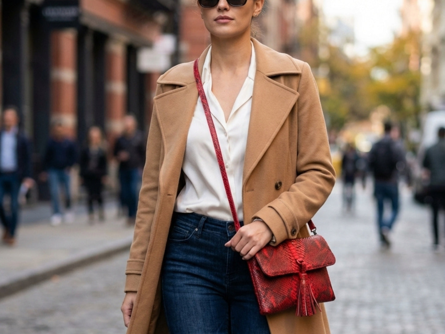 Genuine Python Snakeskin Tassel Clutch