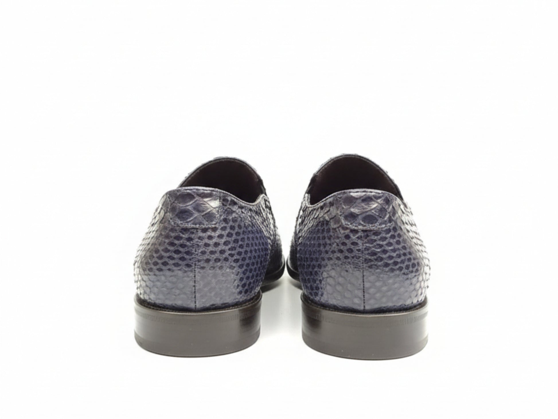 Men Python Snakeskin Oxford Shoes: Handmade Formal Slip-On Loafers
