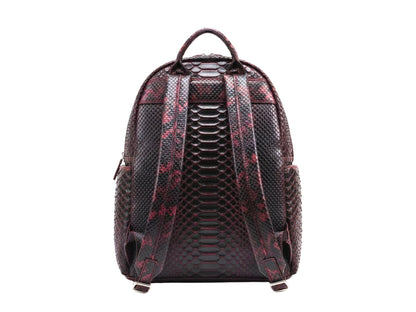 Genuine Python Snakeskin Backpack: Handmade Real Leather Bag for Men & Women