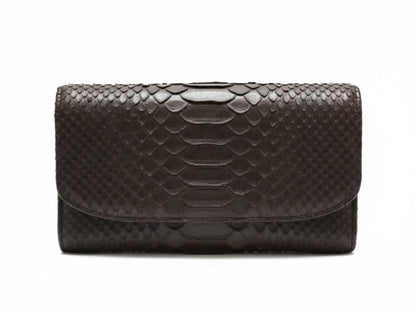 Luxury Genuine Python Snakeskin Wallet for Women: Exotic Skin Purse Gift
