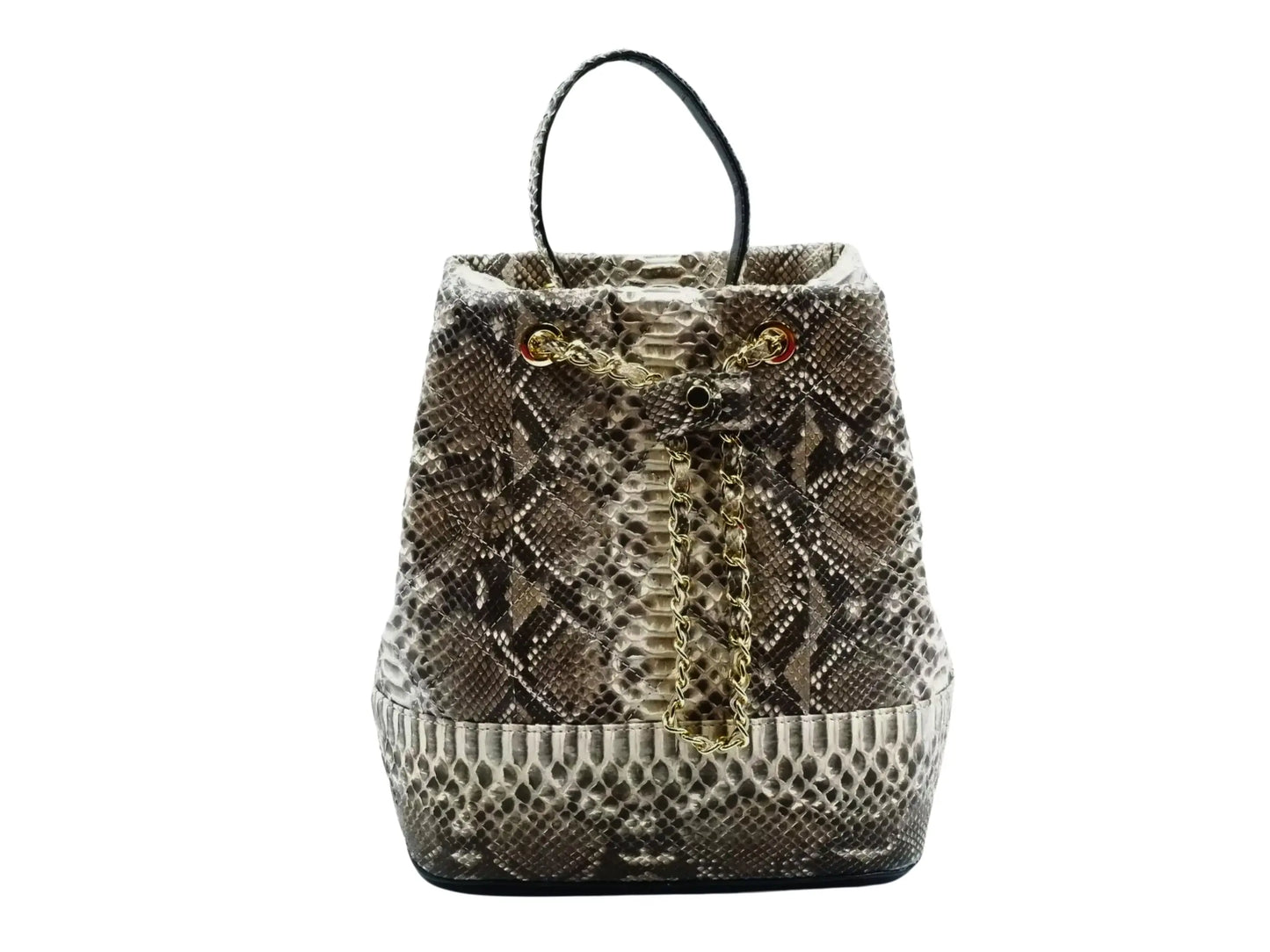 Drawstring Bucket Bag - Python Jacket by LFM Fashion