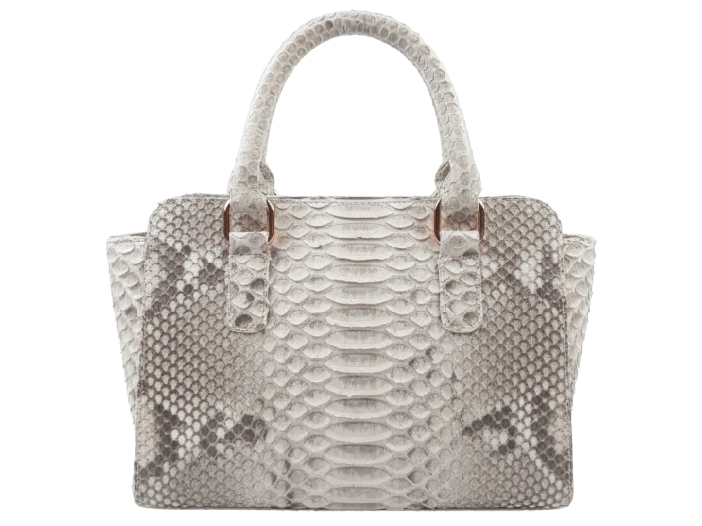 Luxury Genuine Python Snakeskin Leather Women Handbag: Elegant Designer Tote Bag