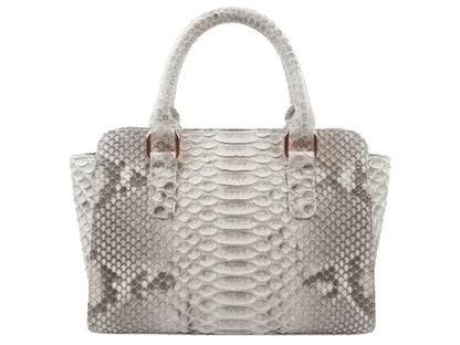 Luxury Genuine Python Snakeskin Leather Women Handbag: Elegant Designer Tote Bag