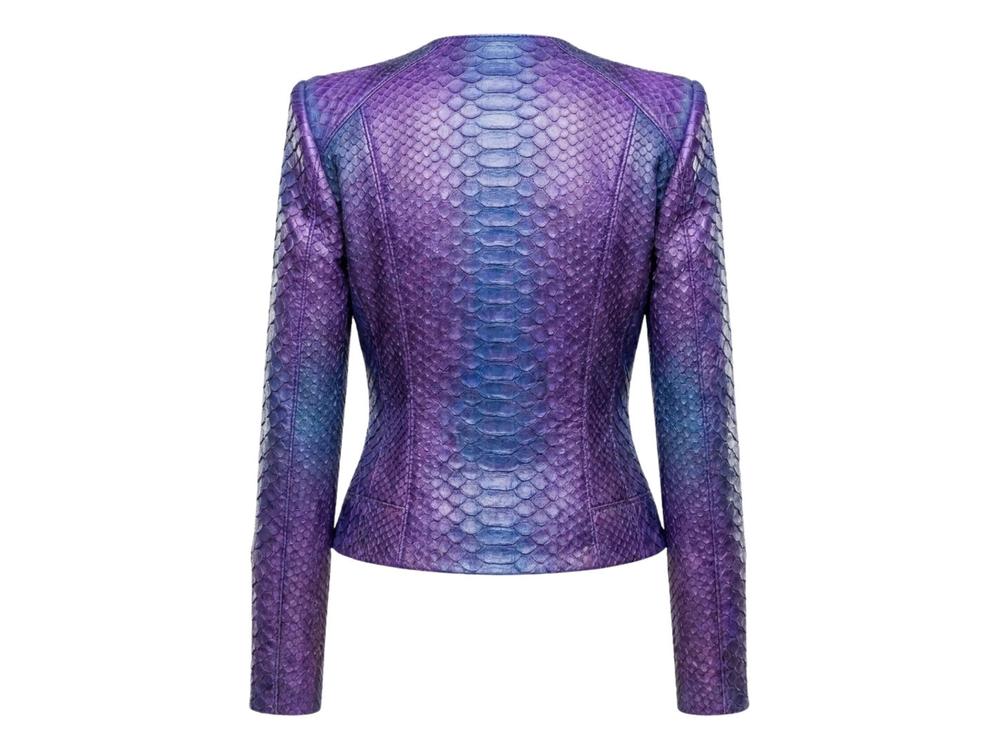 Purple Blue Python Snakeskin Jacket