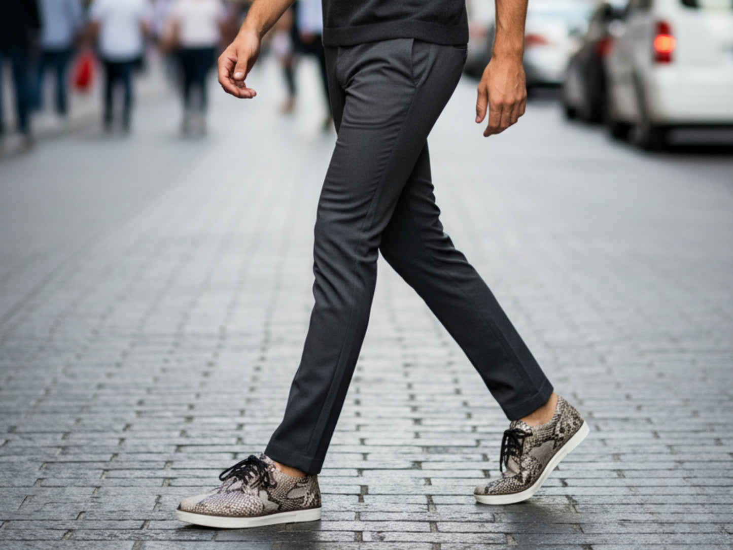 Genuine Python Snakeskin Sneakers: Exotic Snake Skin Casual Footwear