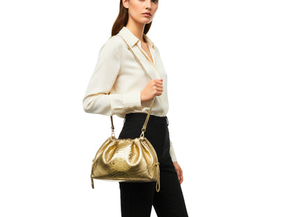 Genuine Python Snakeskin Bag for Women: Handmade Exotic Leather Purse