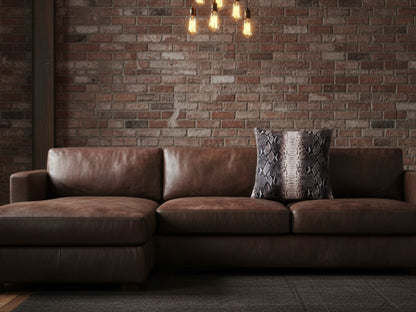 Genuine Python Snakeskin Sofa Cushion Covers