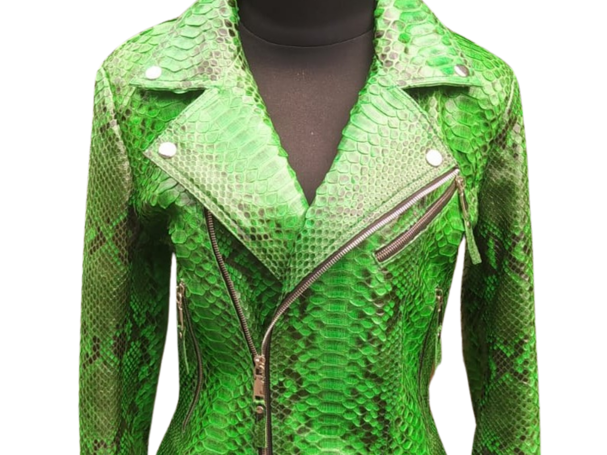 Trendy Snakeskin Leather Jacket - Python Jacket by LFM Fashion