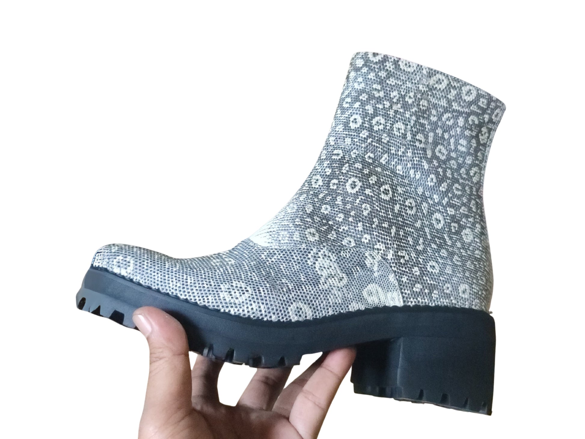 Genuine Lizard Skin Leather Boots - 1