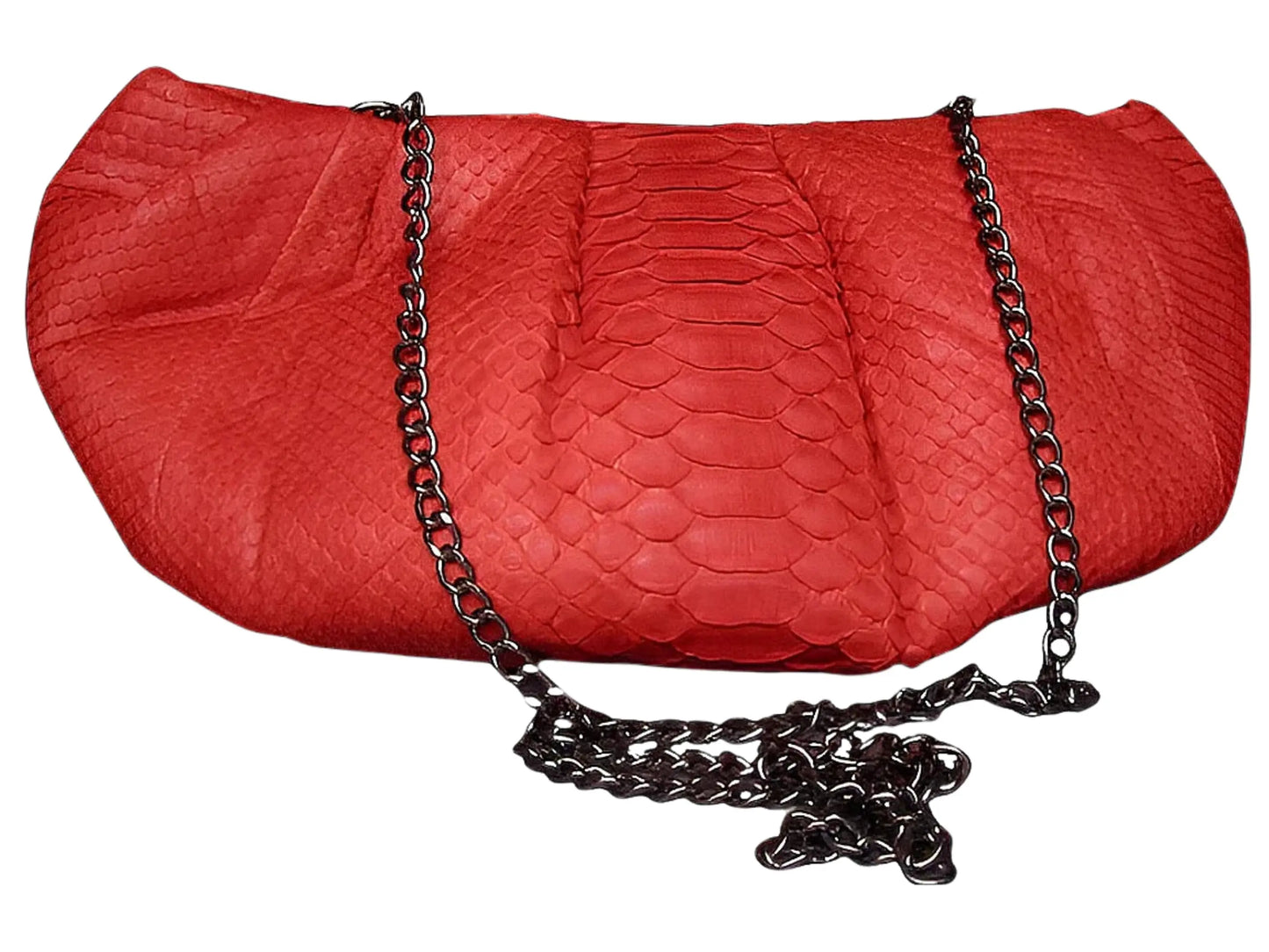 Snakeskin Dumpling Bag - Python Jacket by LFM Fashion