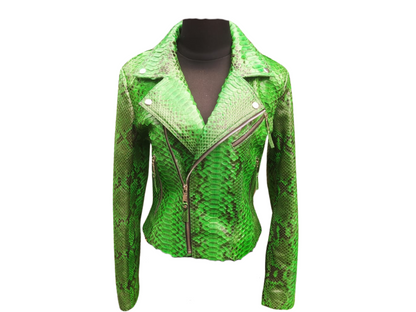 Trendy Snakeskin Leather Jacket - Python Jacket by LFM Fashion