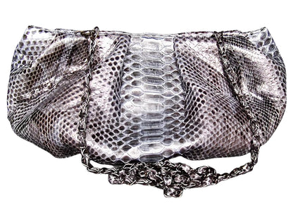 Snakeskin Dumpling Bag - Python Jacket by LFM Fashion