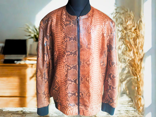 Brown Bomber Leather Jacket