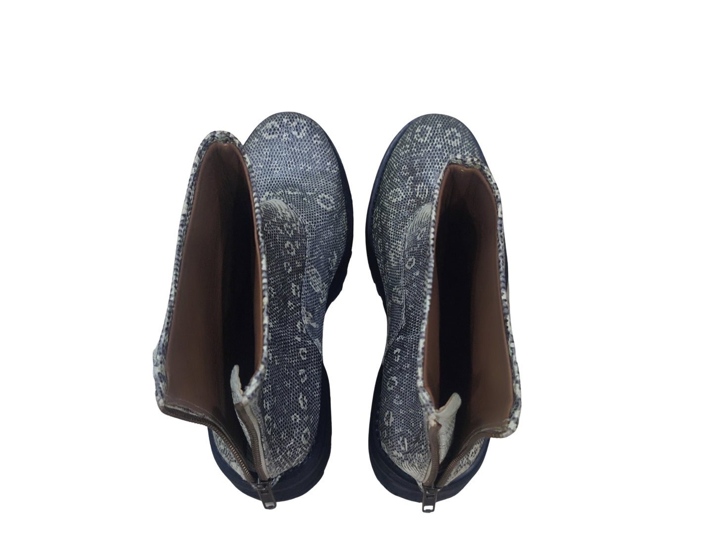 Genuine Lizard Skin Leather Boots - 2